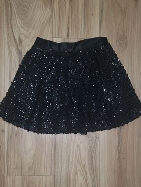 10×$13!!🔴Black Sequin Girl skirt - Classic Sparkle